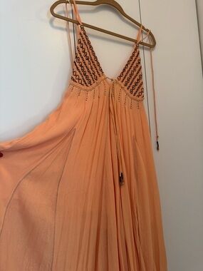 Free People Peach Maxi Dress